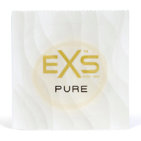 EXS Pure Ultra-Thin Latex Condoms 48-Pack | Eco-Friendly 53mm Width