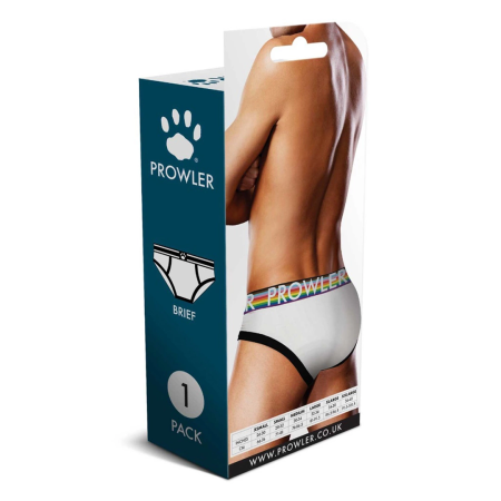 Prowler Oversized Paw Brief XXL White - Signature Logo Band