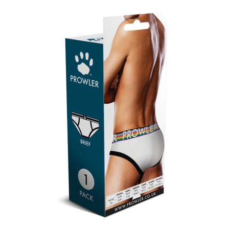 Prowler Oversized Paw Brief XL White - Signature Logo Waistband