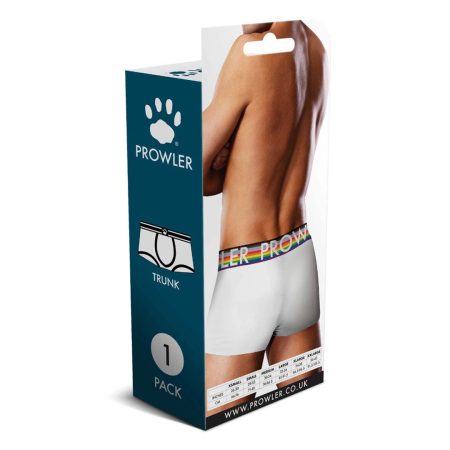 Prowler Oversized Paw Trunk M White - Signature Print Mid-Length Underwear