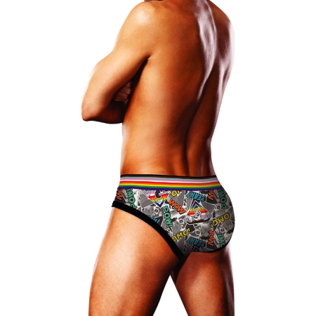 Prowler Comic Book Briefs XL - 100% Cotton, Fun Print, Paw Logo