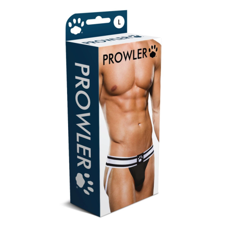Prowler Jockstrap XS Black/White - Supportive Two-Tone Athletic Design