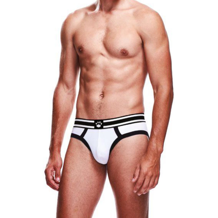 Prowler Brief XS White/Black - Two-Tone Modern Underwear