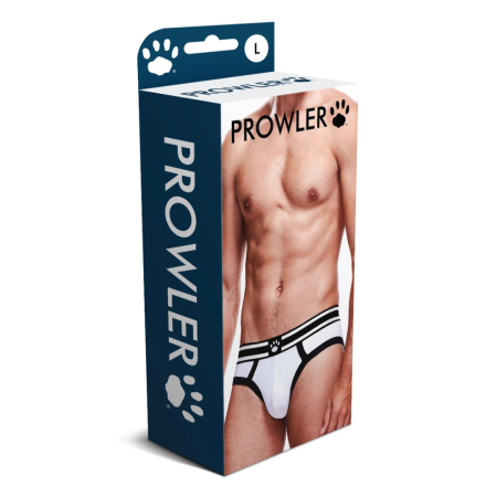 Prowler Brief XS White/Black - Two-Tone Modern Underwear