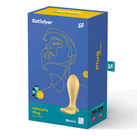 Satisfyer Intensity Plug Gold - Ergonomic Silicone Plug, App Control