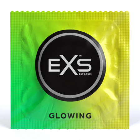EXS Glow in the Dark Condoms 3-Pack | Odorless Thin Latex