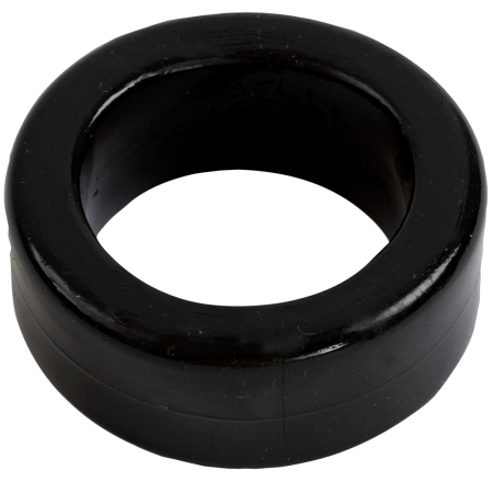 Doc Johnson TitanMen Stretch-To-Fit Flexible Ring Black TPR