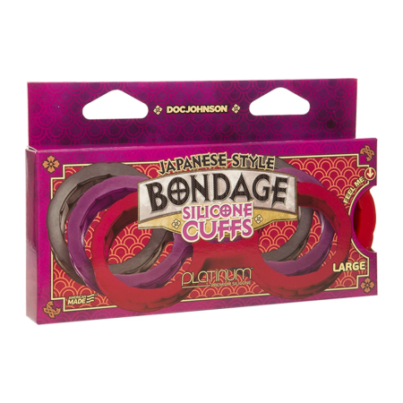 Doc Johnson Silicone Restraint Cuffs - Flexible Single-Piece Design