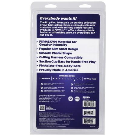 Doc Johnson Slim D 7" FIRMSKYN - Anatomically Shaped Intimate Model