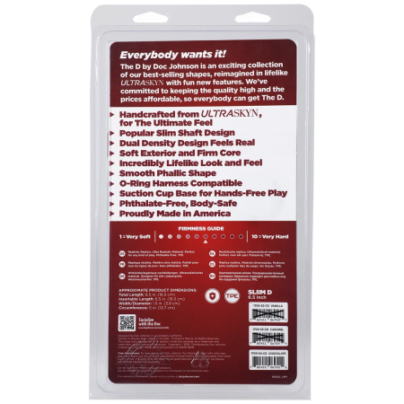 Doc Johnson Slim D ULTRASKYN Dual Density Model 15 cm Beige