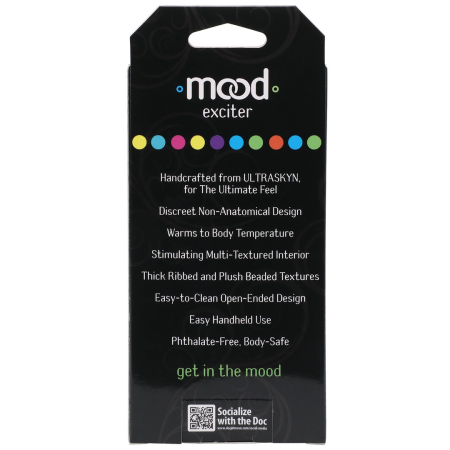 Doc Johnson Mood Exciter ULTRASKYN Blue Two-Way Stimulation System