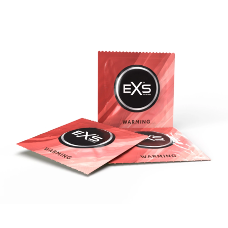 EXS Warming 144-Pack Latex Comfort Flared Lubricated Condoms