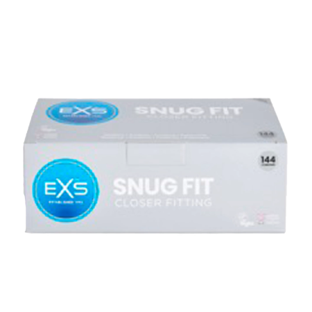 EXS Snug Fit Ultra-Thin Secure Latex Condoms 49mm 144-Pack