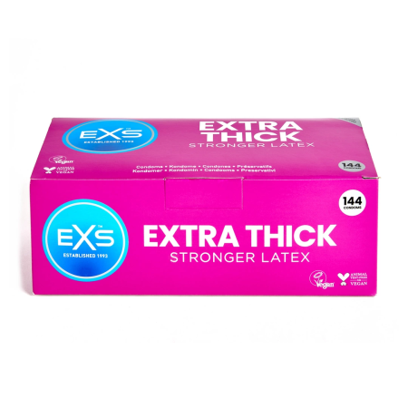 EXS Extra Thick 144 pcs - Durable Premium Latex Barrier System