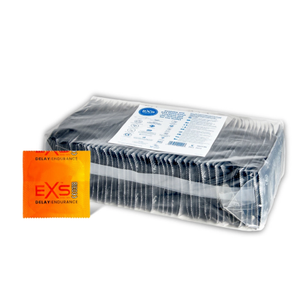 EXS Endurance Delay 144-Pack Latex Condoms with Lidocaine Lubricant