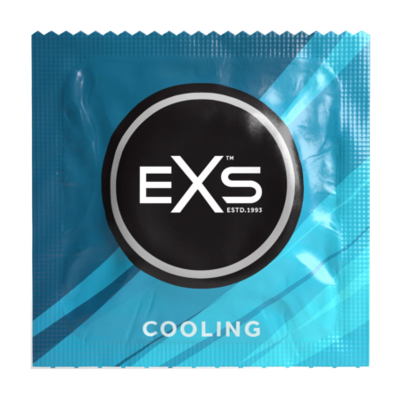 EXS Cooling 54mm Latex Condoms 144-Pack Silicone Lubricated Mint Effect