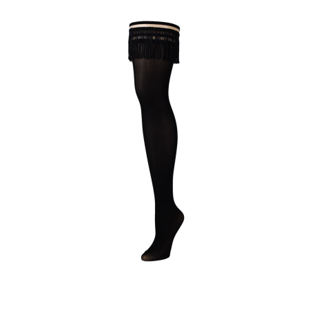 Kix'ies Keila Thigh-High Stockings D Black No-Slip Grip