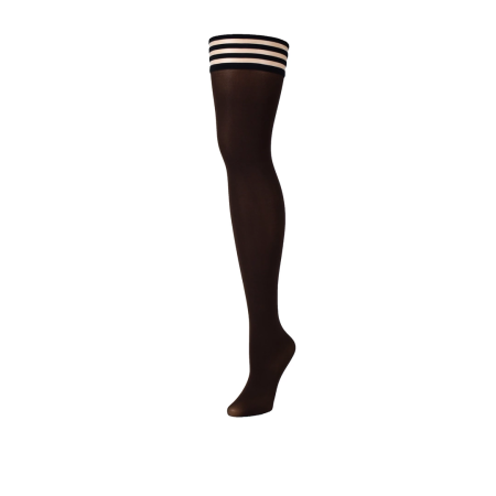 Kix'ies Autumn Thigh-High Stockings B Brown - No-Slip Comfort Fit