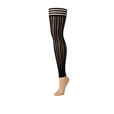 Kix'ies Lindsay Thigh-High Tights A Black - Footless, No-Slip System