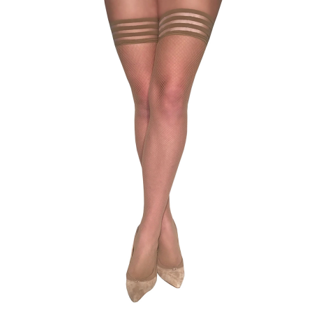 Kix'ies Samantha Thigh-Highs B Nude - No-Slip, All-Day Comfort