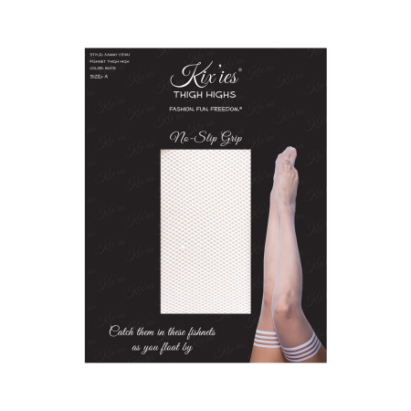 Kix'ies Sammy Model C Thigh-High Stockings White