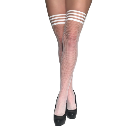 Kix'ies Sammy Model C Thigh-High Stockings White