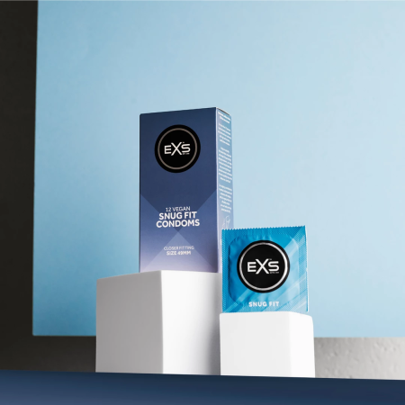 EXS Snug Fit 49mm - Secure Comfort Latex Barrier, 12-Pack