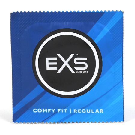 EXS Regular 12-Pack - Classic Thin Latex Protection, 54 mm, Flared Shape