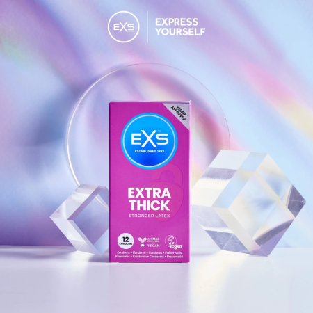 EXS Extra Thick 12-Pack - Enhanced Durability Latex Protection
