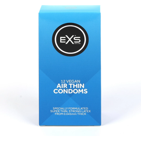 EXS Air Thin 12-Pack Ultra Thin Latex Protection, 56mm, Odorless