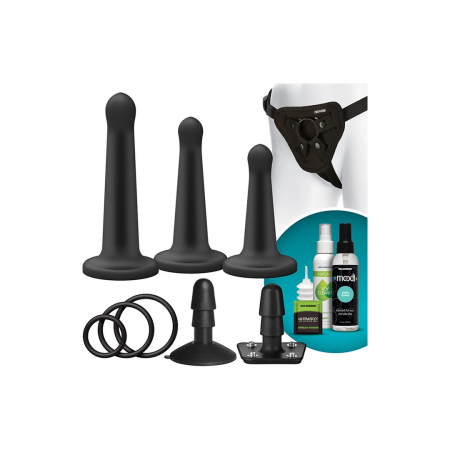 Doc Johnson Vac-U-Lock Silicone System Set with Adjustable Harness