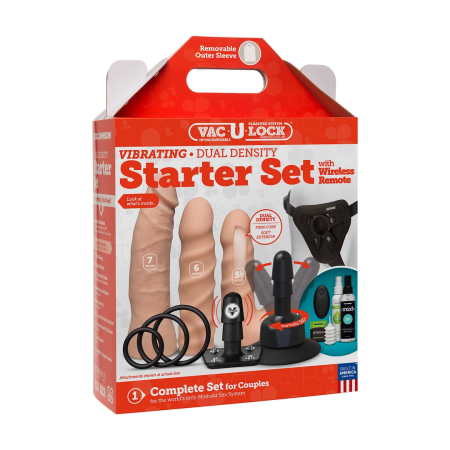 Doc Johnson Vac-U-Lock Dual Density Set Remote Control ULTRASKYN