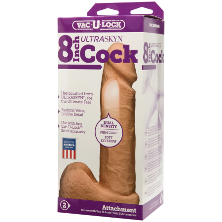 Doc Johnson ULTRASKYN 8" Intimate Model with Suction Base, Beige