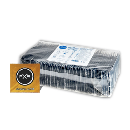 EXS Magnum Large 60mm Anatomical Latex Condoms 100-Pack