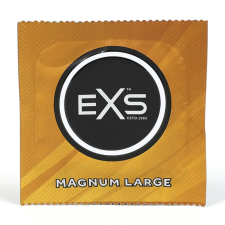 EXS Magnum Large 60mm Anatomical Latex Condoms 100-Pack