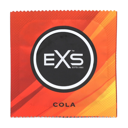 EXS Crazy Cola Flavoured Condoms 100 pcs - Sweet Aroma & Taste, Large Pack