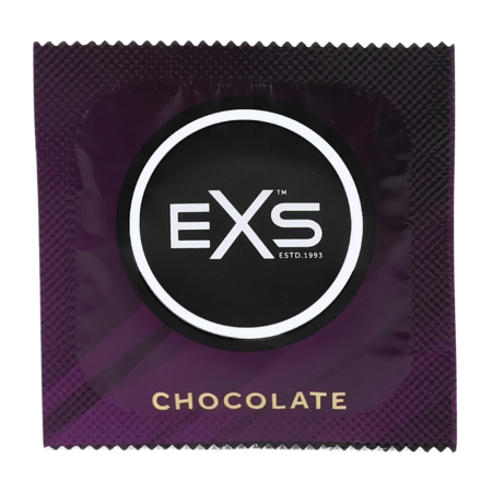 EXS Hot Chocolate Condoms 100-Pack - Chocolate Aroma, Flavoured, Standard Size