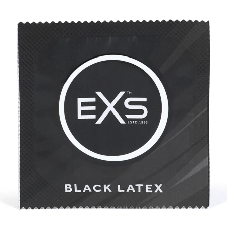 EXS Black Latex 100-Piece Flared Silky Anatomical Protection Set