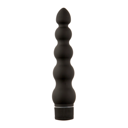 Doc Johnson Black Magic Ribbed Vibrator 18cm Velvet Touch Black