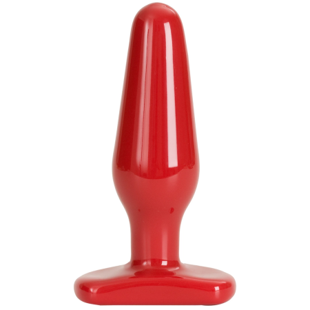 Doc Johnson Red Boy Intimate Plug Medium Sil-A-Gel Red