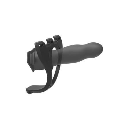 Doc Johnson Body Extensions Silicone Harness Vibrating Set, Adjustable, Black