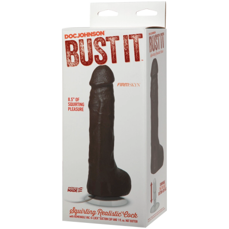 Doc Johnson Bust It Squirting Model 21 cm - Versatile Suction Base, 30 ml