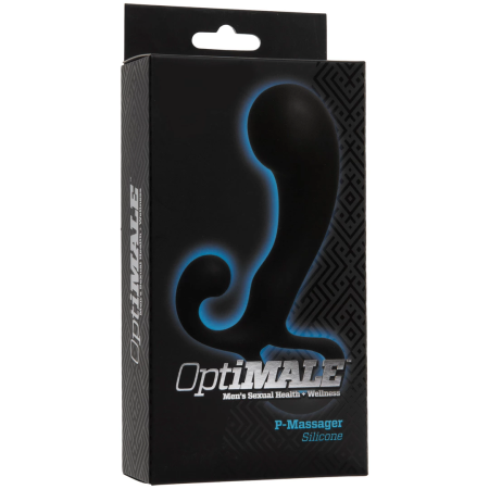 Doc Johnson OptiMALE P-Massager Black Silicone Intimate Wellness Device