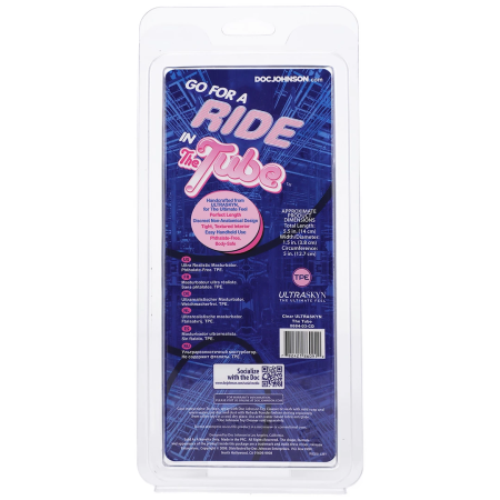 Doc Johnson The Tube Intimate Sleeve Clear Flexible 18cm