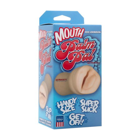 Doc Johnson Palm Pal ULTRASKYN Compact Oral Model, White, Body-Safe Material