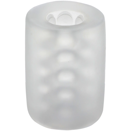 Doc Johnson Glow Helping Head Sleeve Frost/Green Glow Silicone Mini