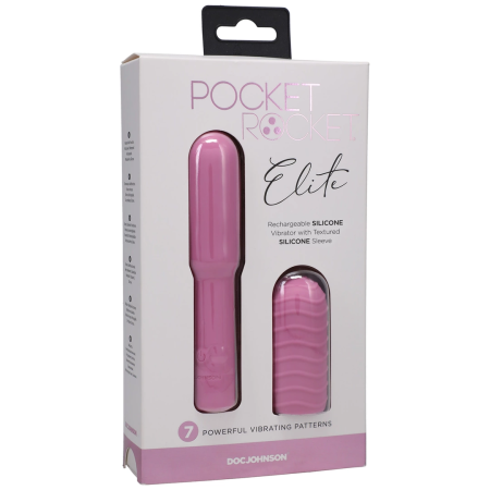 Doc Johnson Elite Mini Intimate Device 10cm Rechargeable Pink Silicone