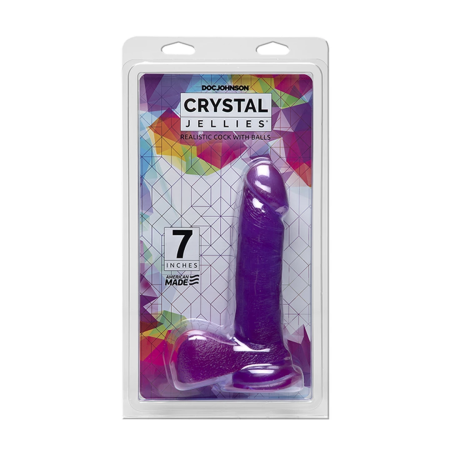 Doc Johnson Crystal Jellies Intimate Machine 20 cm Transparent Model