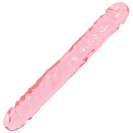 Doc Johnson Crystal Jellies Jr. Double Dong 30cm Flexible Clear Model