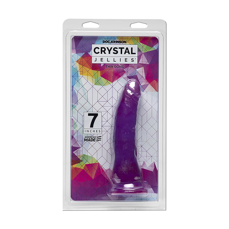 Doc Johnson Crystal Jellies Slim Model 18 cm Transparent System